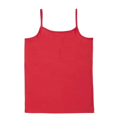 Meisjes Spaghetti hemd Organic 31960 - Kinder basic onderhemd Biologisch katoen - Verstelbare bandjes