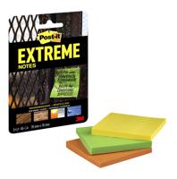 Memoblok Post-it Extreme 76x76mm 3 kleuren assorti - thumbnail