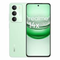 realme Smartphone 14 x 5 G 6 + 128 GB, processor 5G Dimensity 6300, oogcomfort modus 120 Hz voor het scherm, 50 MP I.A. camera, peridotgroen, geen adapter - thumbnail