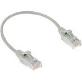 ACT DC9052 LSZH U/UTP CAT6 Datacenter Slimline Patchkabel Snagless | RJ45 connectoren | Grijs | 25 cm