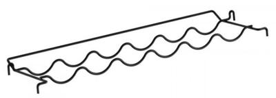 Metaltex wijnrek 25x3x68 cm zwart