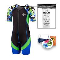 Beco Sealife wetsuit blauw groen-92 - thumbnail