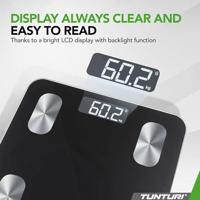 Tunturi Smart Scale | Weegschaal | Bluetooth | incl. lichaamsanalyse & hartslagmeter - thumbnail