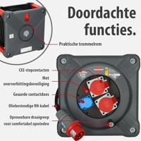 Brennenstuhl Professional CEE-kabelhaspel | KD 3200 C7 | IP44 | 30m | H07RN-F 5G2,5 - 9222300120 - thumbnail