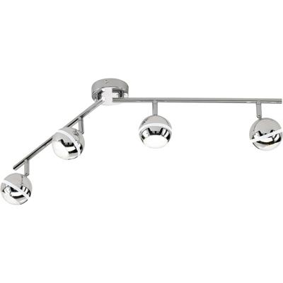 LED Plafondspot - Trion Bonaret - 12W - Warm Wit 3100K - 4-lichts - Rond - Glans Chroom - Kunststof LED Plafondspot - Trion Bonaret - 12W - Warm Wit 3100K - 4-lichts - Rond - Glans Chroom - Kunststof