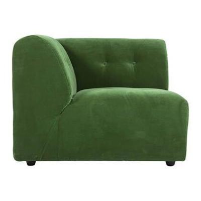 HKliving Vint Bank Element - Hoekstuk Links - Royal Velvet - Groen HKliving Vint Bank Element - Hoekstuk Links - Royal Velvet - Groen