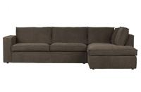 WOOOD Hoekbank 'Freddie' Rechts, Melange, kleur Bruin - thumbnail