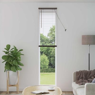 VidaXL Venetiaanse blind donkerbruin met patroon 213 x 60 cm pvc