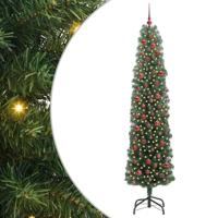 VidaXL Kunstkerstboom groen 240 cm pvc en staal en kunststof - thumbnail