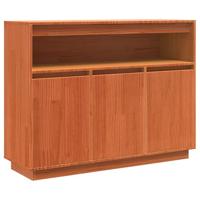 Dressoir met opslag Bruin 104,5 x 34 x 80 cm Massief grenenhout - thumbnail