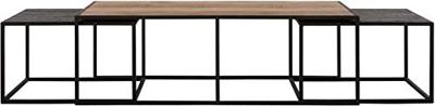 DTP Home Salontafel 'Cosmo' Teakhout, Set van 3 stuks DTP Home Salontafel 'Cosmo' Teakhout, Set van 3 stuks