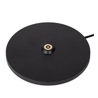 Lucide JUSTINE - Oplaadbare Tafellamp Binnen/Buiten - Accu/Batterij - LED Dimb. - 1x2W 2700K - IP54 - Met draadloos oplaadstation - Zwart - thumbnail