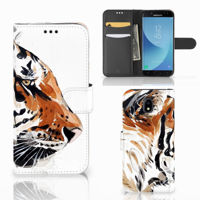 Hoesje Samsung Galaxy J5 2017 Watercolor Tiger - thumbnail