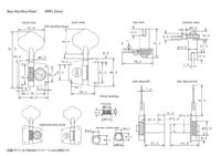 Schaller Original F-Series BMFL 4-In-Line Nickel set van 4 stemmechanieken voor basgitaar - thumbnail