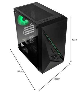 Kolink Kolink Inspire K2 Plus ARGB Micro-ATX-Gehäuse - schwarz Window Micro-tower Gaming-behuizing, Behuizing Zwart