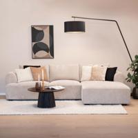 Sohome 2,5-zits Loungebank 'Richard' Rechts, Chenille, kleur Zand - thumbnail