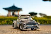 JADA TOYS Auto Ford Street Fighter 1956 Ford pick-up met Guile figuur Kant-en-klaar model Personenauto (model) - thumbnail