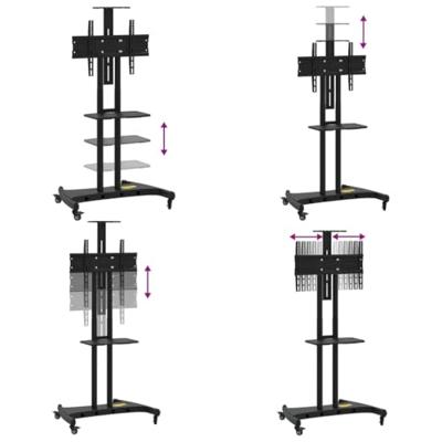 VidaXL Tv-standaard wielen 32-70 inch scherm 60 kg max vesa 600x400 mm VidaXL Tv-standaard wielen 32-70 inch scherm 60 kg max vesa 600x400 mm