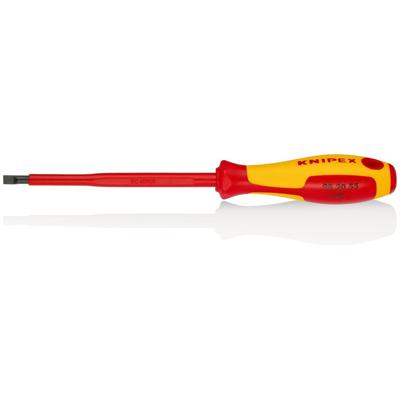 Knipex VDE VDE Platte schroevendraaier Kopbreedte: 5.5 mm Koplengte: 125 mm DIN EN 60900 Knipex VDE VDE Platte schroevendraaier Kopbreedte: 5.5 mm Koplengte: 125 mm DIN EN 60900
