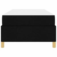 Boxspring bed Anders Zwart en Bruin en Wit 80 x 200 cm Stof - thumbnail