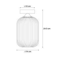 QAZQA Smart plafondlamp messing incl. Wifi A60 - Banci - thumbnail