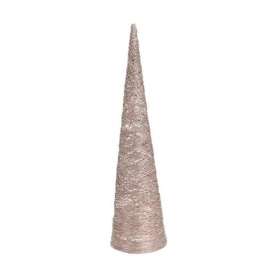 Kerstboom Gouden Warm wit Ø 20 X 80 CM (3 Stuks)