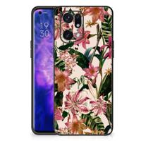 OPPO Find X5 Pro Bloemen Hoesje Flowers - thumbnail
