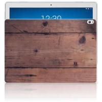 Lenovo Tab P10 Silicone Tablet Hoes Old Wood - thumbnail
