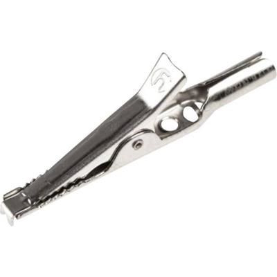 SKS Hirschmann AGF 30 Fijn-krokodilklem Zilver Klembereik (max.): 10 mm Lengte: 49 mm 1 stuk(s) SKS Hirschmann AGF 30 Fijn-krokodilklem Zilver Klembereik (max.): 10 mm Lengte: 49 mm 1 stuk(s)