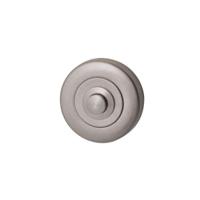 Hardbrass Beldrukker Artax rond - PVD Inox - thumbnail