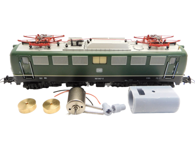 micromotor HR030C motor ombouwset voor Roco BR 110, BR 140, US FP7 micromotor HR030C motor ombouwset voor Roco BR 110, BR 140, US FP7