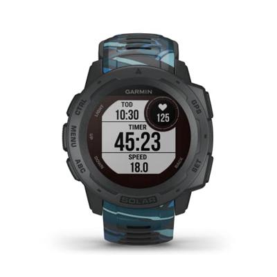 GARMIN Instinct Solar Surf Edition, Health Smartwatch, GPS, Zonne-Energie, Waterdicht, GPS, Sport & Fitness Functies