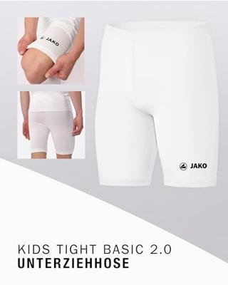 JAKO 8516K Tight Basic 2.0 Kids - Wit - 140 - thumbnail