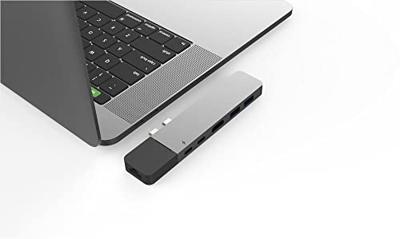 Hyper - HyperDrive NET 6-in-2 hub voor USB-C voor MacBook Pro/Air - HDMI 4K60Hz HDR, USB-C 40Gbps 100W PD, USB-C 5Gbps 60W PD, 2x USB-A 3.0, Gigabit Ethernet - zilver