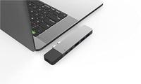 Hyper - HyperDrive NET 6-in-2 hub voor USB-C voor MacBook Pro/Air - HDMI 4K60Hz HDR, USB-C 40Gbps 100W PD, USB-C 5Gbps 60W PD, 2x USB-A 3.0, Gigabit Ethernet - zilver - thumbnail