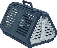 Rotho MyPet Toby Opvouwbare transportbox voor katten, kleine honden en kleine dieren, Kunststof (PP) BPA-vrij, antraciet/wit, (53.4 x 42.5 x 12.4 cm) - thumbnail