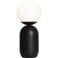 Kleine zwarte tafellamp met E14 fitting en schakelaar Nordlux Notti - thumbnail