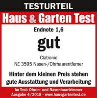 Clatronic NE3595 Oor- en neushaartrimmer Zwart, Antraciet - thumbnail