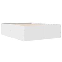 Bedframe LED massief hout wit 120x200 cm - thumbnail