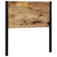 Hoofdeinde 100 cm massief hout mango en ijzer - thumbnail