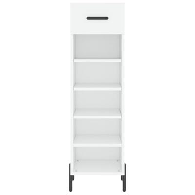 Schoenenkast 30x35x105 cm bewerkt hout wit