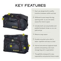 Nemo Double Haul Convertible 30L Duffel Black 30L - thumbnail
