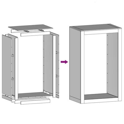 VidaXL Haardhoutrek 60x40x100 cm staal groen