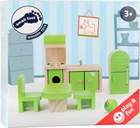 Small Foot houten poppenhuis meubeltjes keuken, 5dlg. - thumbnail