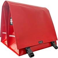 Dubbele Fietstas XL PVC 46L rood - thumbnail