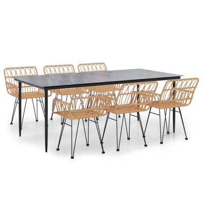 7-delige Tuinset poly rattan