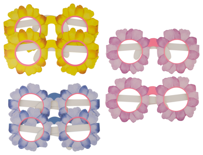 HEMA Feestbril Papier Bloemen - 6 Stuks HEMA Feestbril Papier Bloemen - 6 Stuks