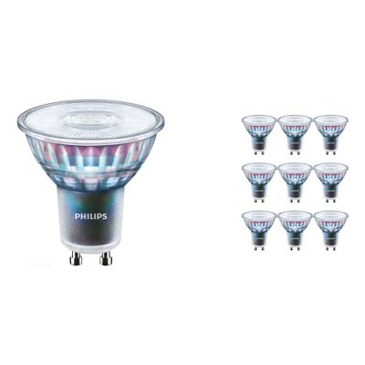 Voordeelpak 10x Philips MASTER LEDspot ExpertColor GU10 PAR16 5.5W 375lm 25D - 930  | Hoogste Kleurweergave - Dimbaar - Vervanger voor 50W