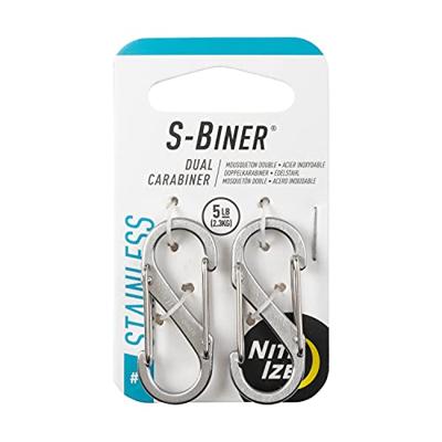 NITE Ize NI-SB1-2PK-11 Karabijn 39.6 mm x 14.2 mm 2 stuk(s) NITE Ize NI-SB1-2PK-11 Karabijn 39.6 mm x 14.2 mm 2 stuk(s)
