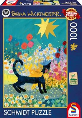 Cat in a Sea of Blossoms Puzzel 1000 Stukjes